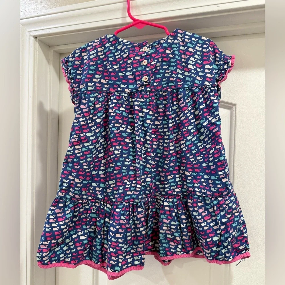Vineyard Vines Whale 🐳 Pattern Dress Size 3T
